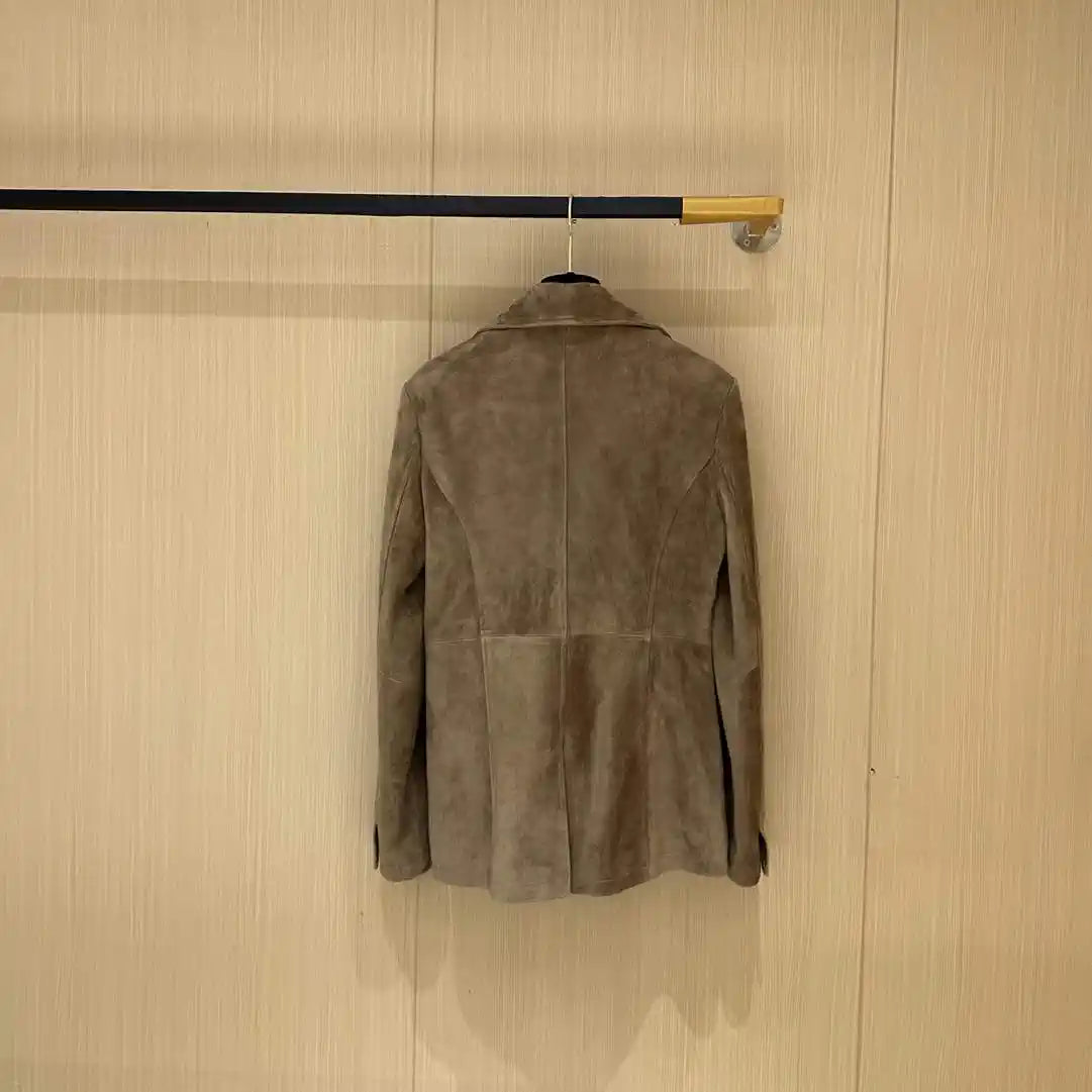 Hermes Women Top-grain suede sheepskin Coat H33384