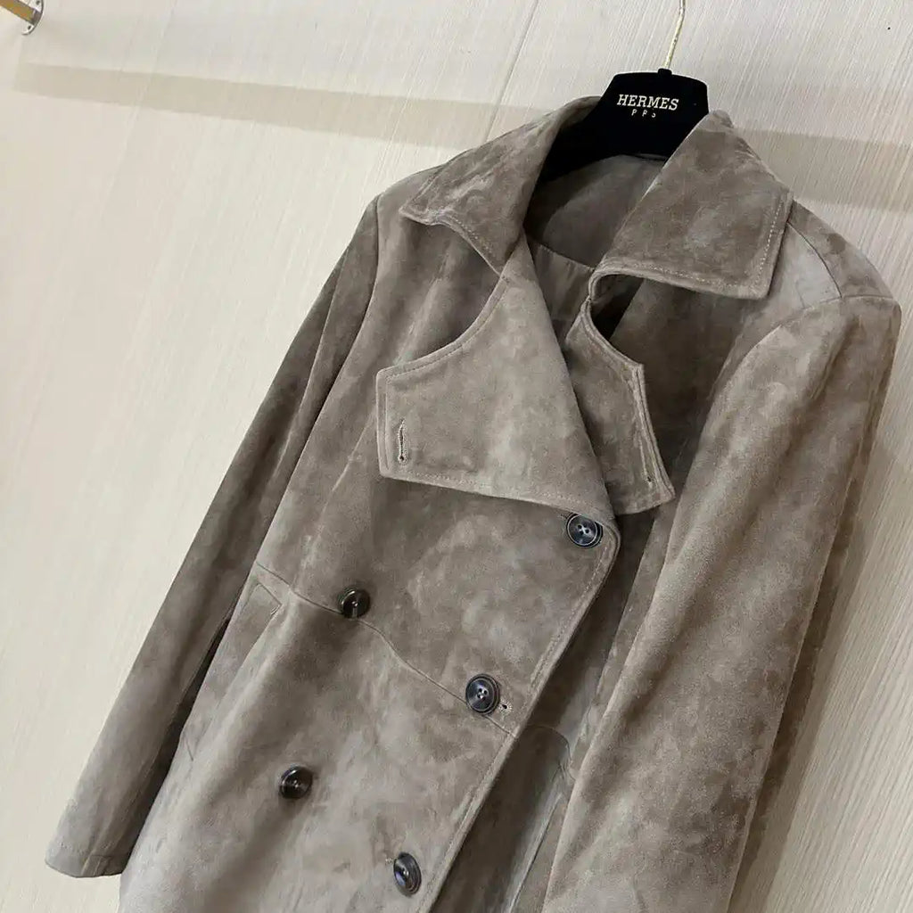 Hermes Women Top-grain suede sheepskin Coat H33384