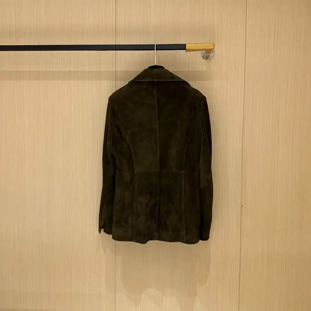 Hermes Women Top-grain suede sheepskin Coat H33385