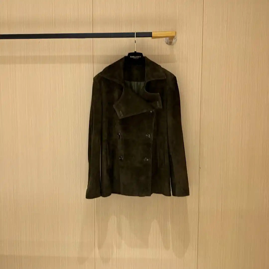 Hermes Women Top-grain suede sheepskin Coat H33385