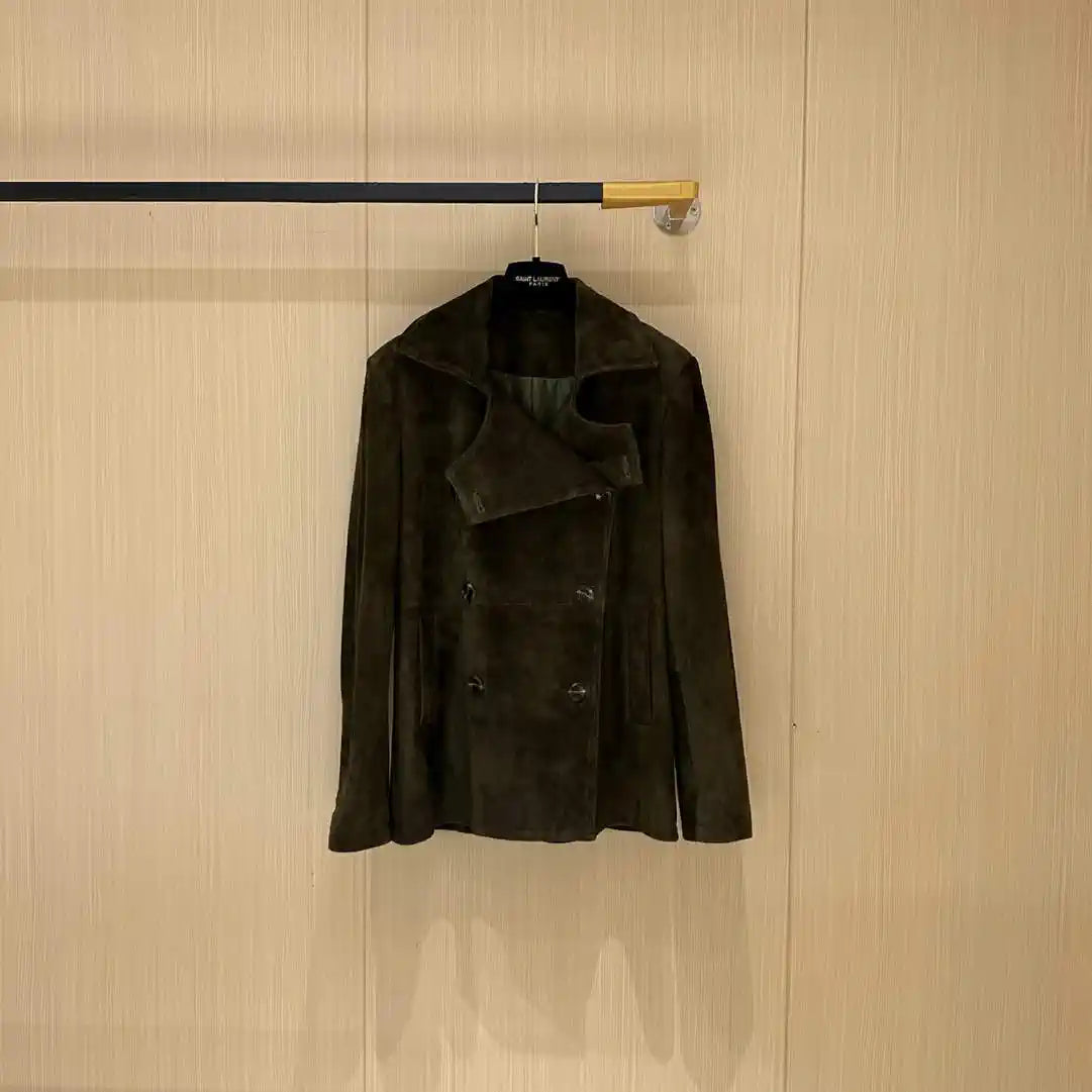 Hermes Women Top-grain suede sheepskin Coat H33385