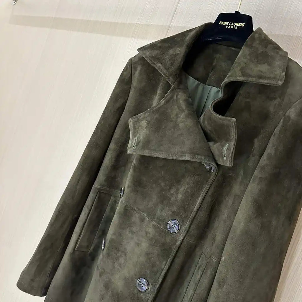 Hermes Women Top-grain suede sheepskin Coat H33385