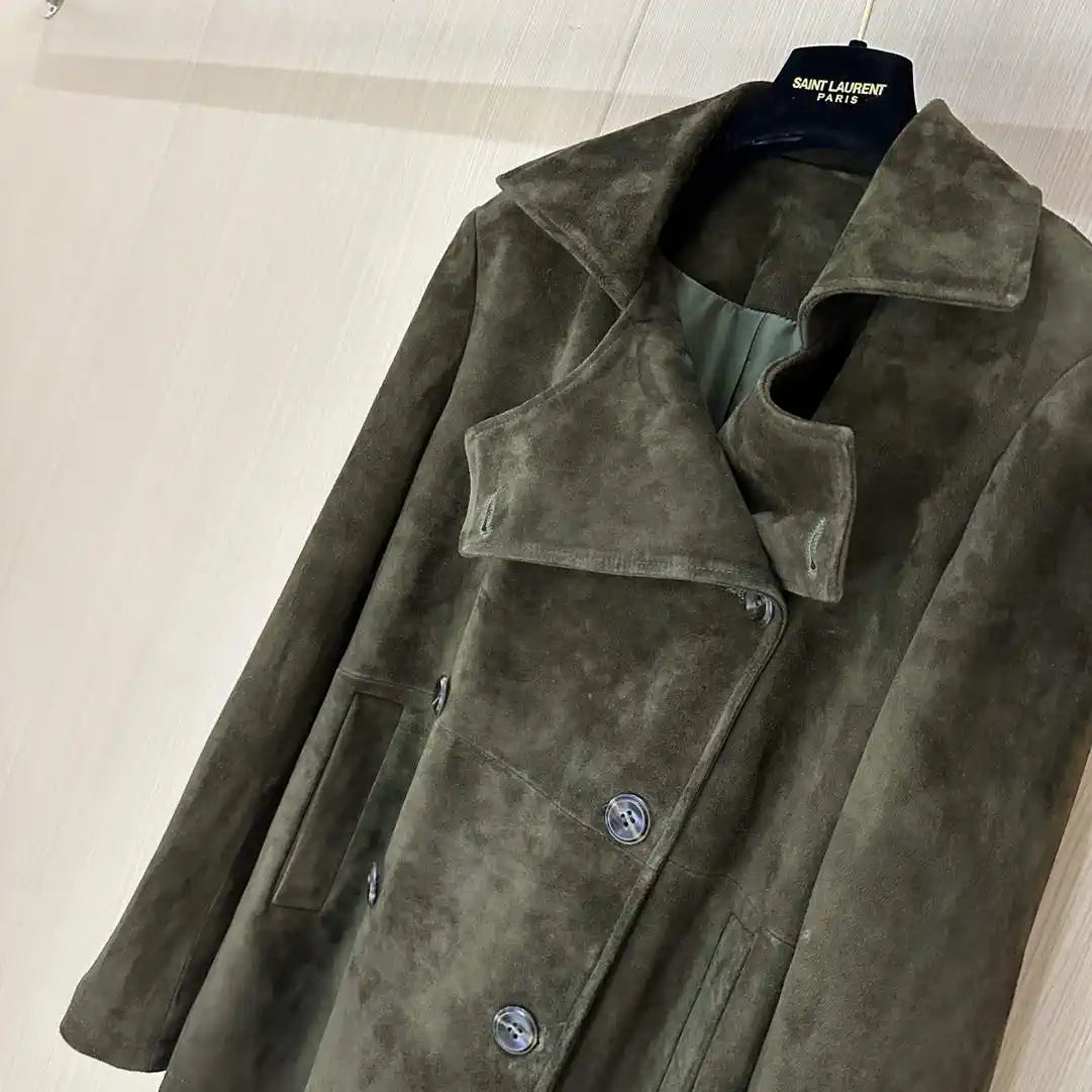 Hermes Women Top-grain suede sheepskin Coat H33385