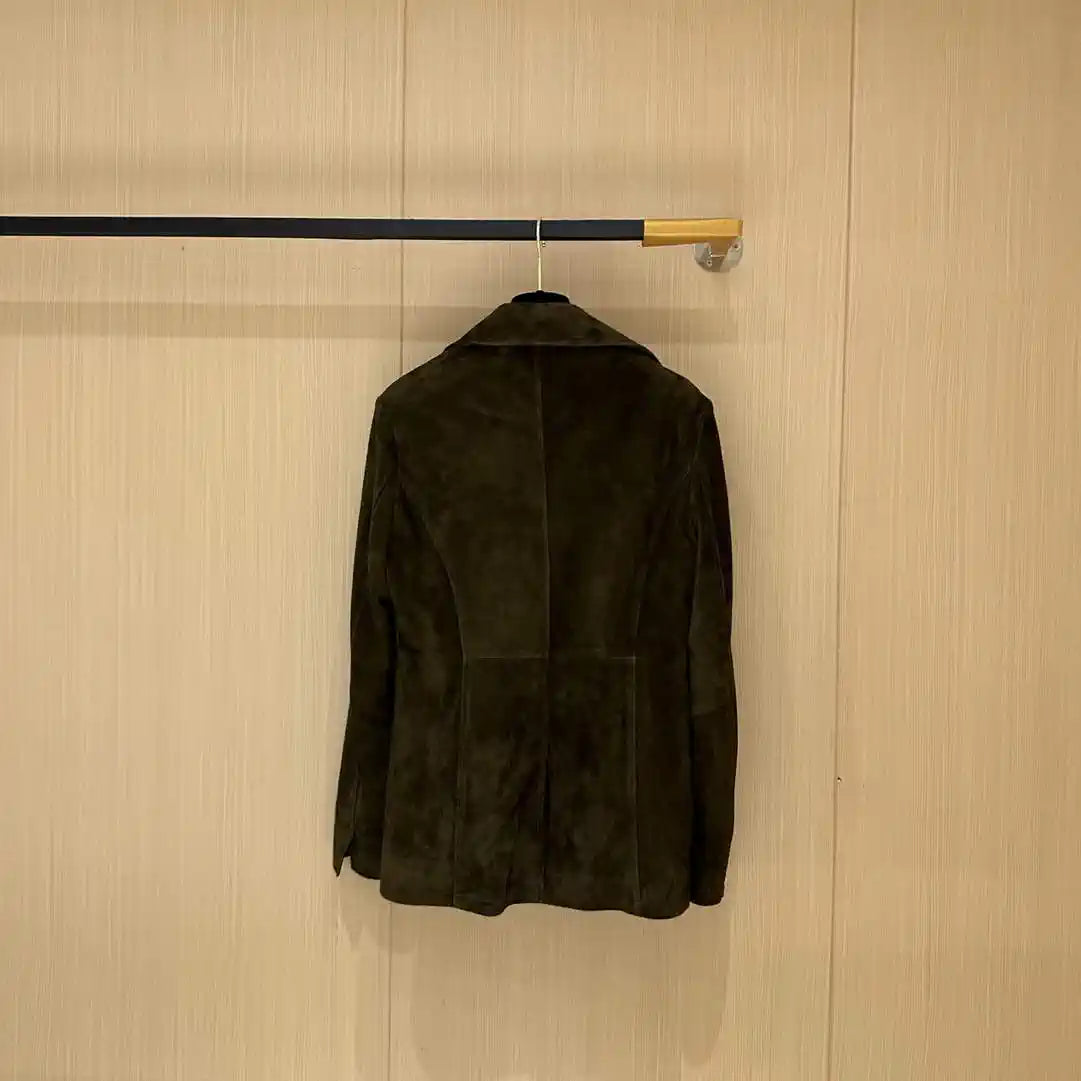 Hermes Women Top-grain suede sheepskin Coat H33385