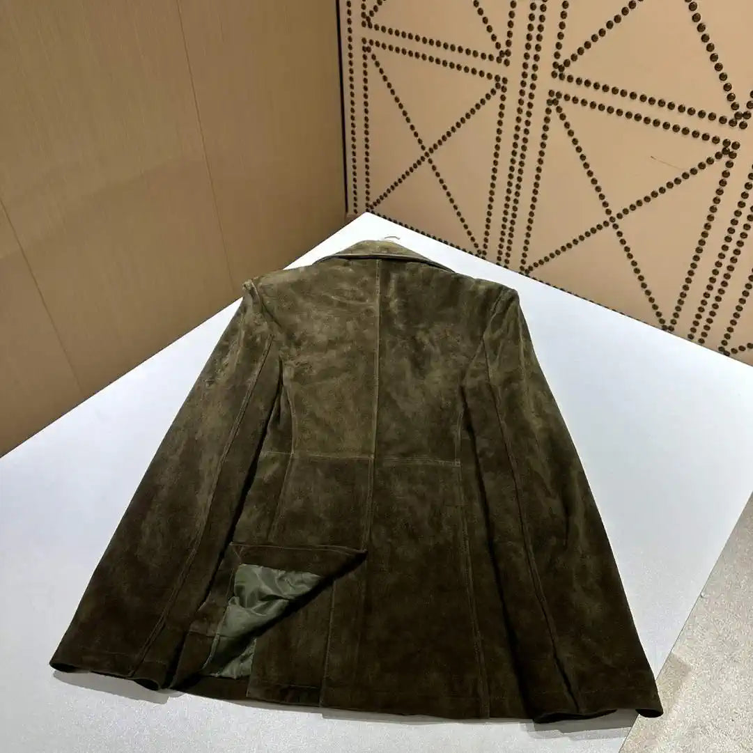 Hermes Women Top-grain suede sheepskin Coat H33385