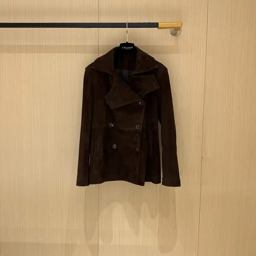 Hermes Women Top-grain suede sheepskin Coat H33386