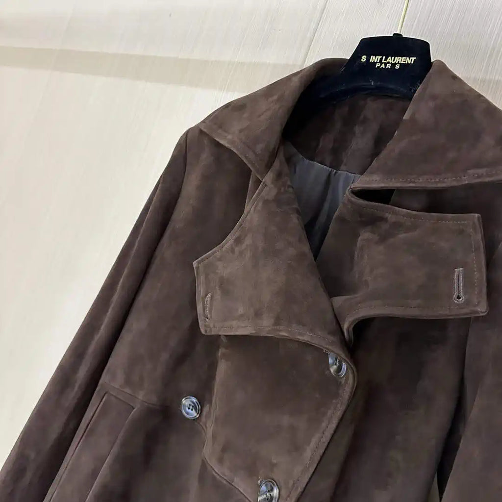 Hermes Women Top-grain suede sheepskin Coat H33386