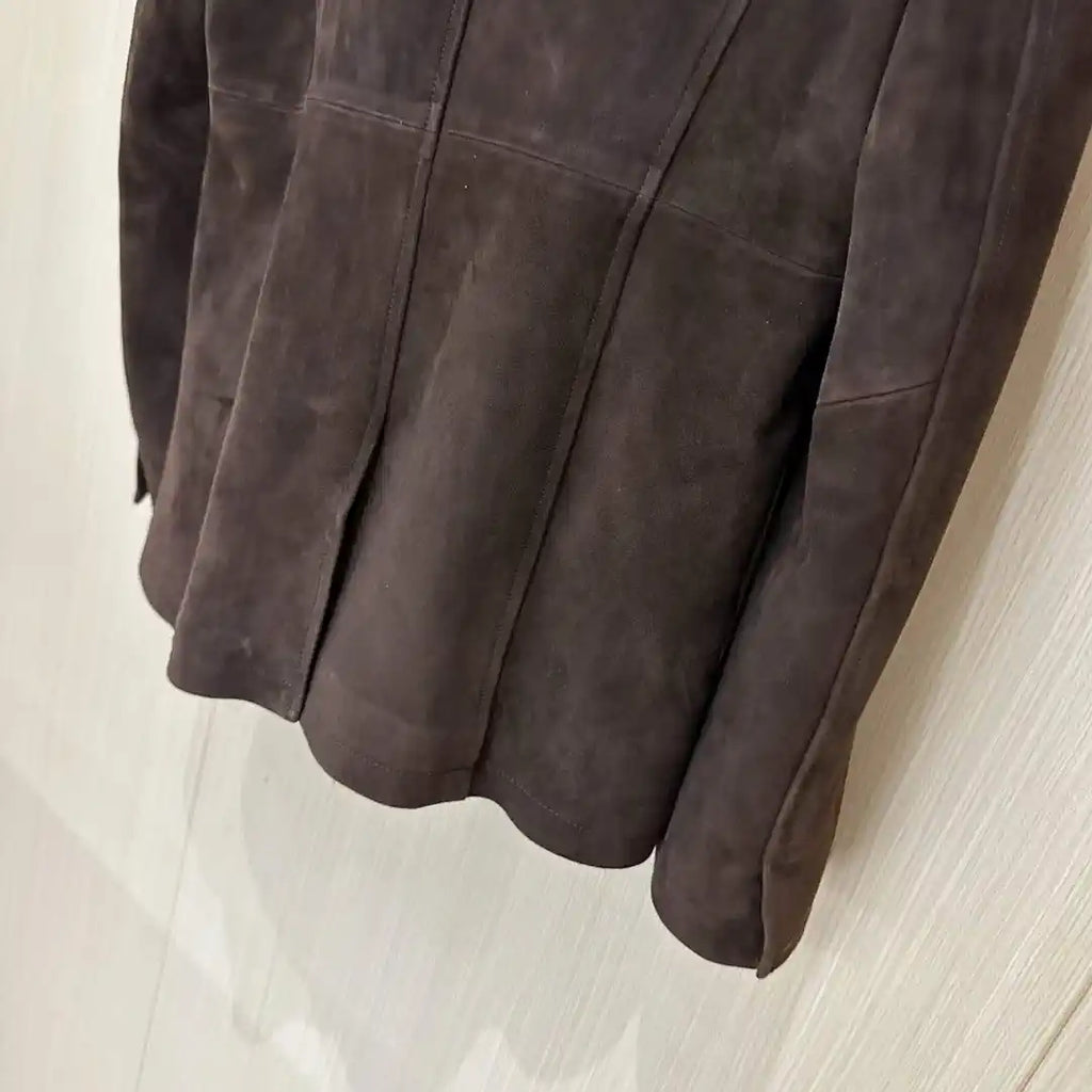 Hermes Women Top-grain suede sheepskin Coat H33386