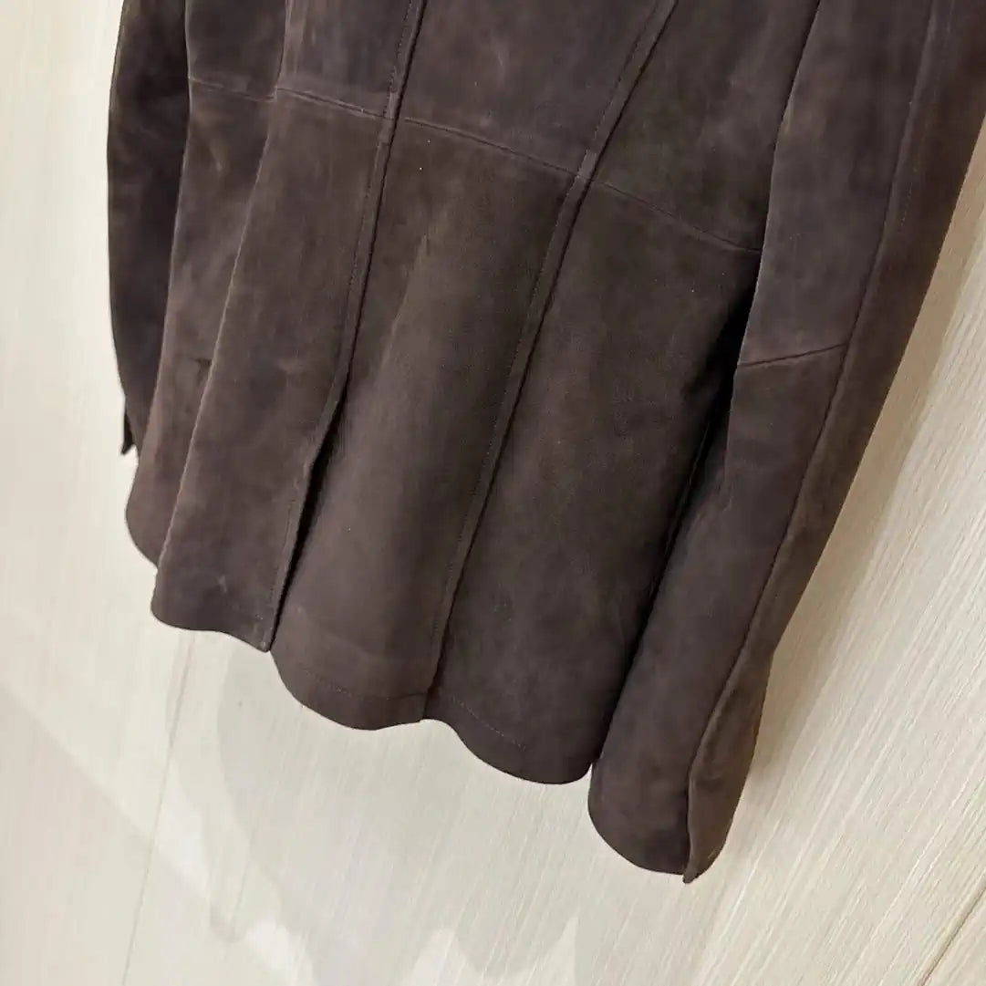 Hermes Women Top-grain suede sheepskin Coat H33386