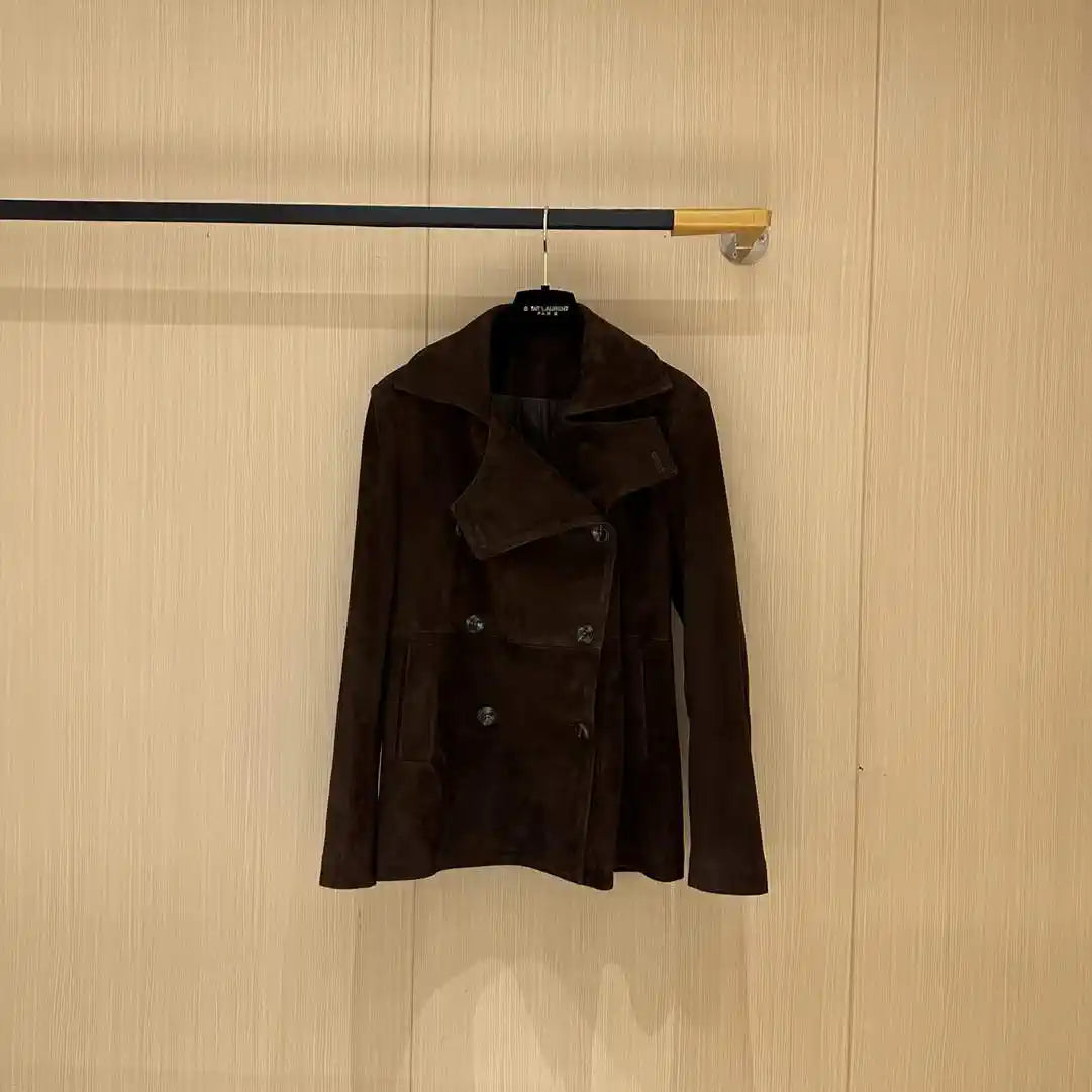 Hermes Women Top-grain suede sheepskin Coat H33386