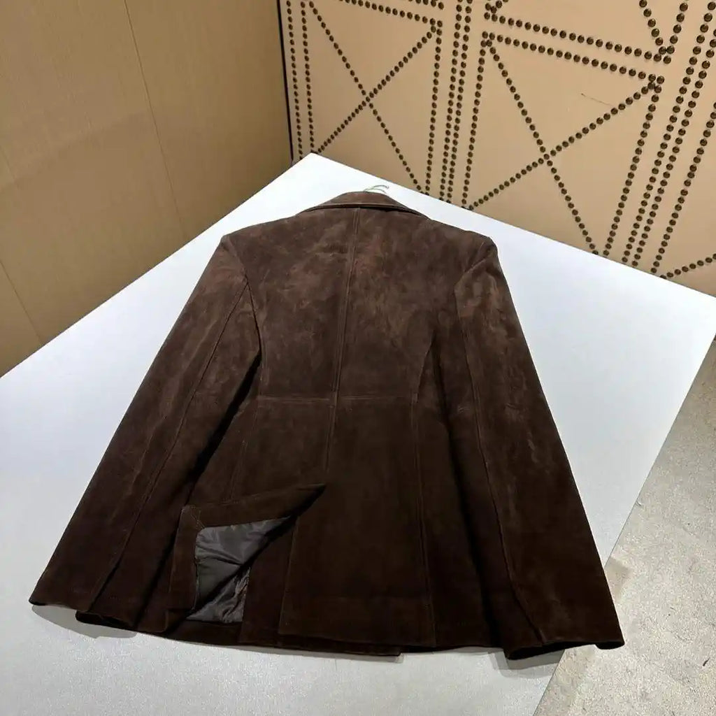 Hermes Women Top-grain suede sheepskin Coat H33386
