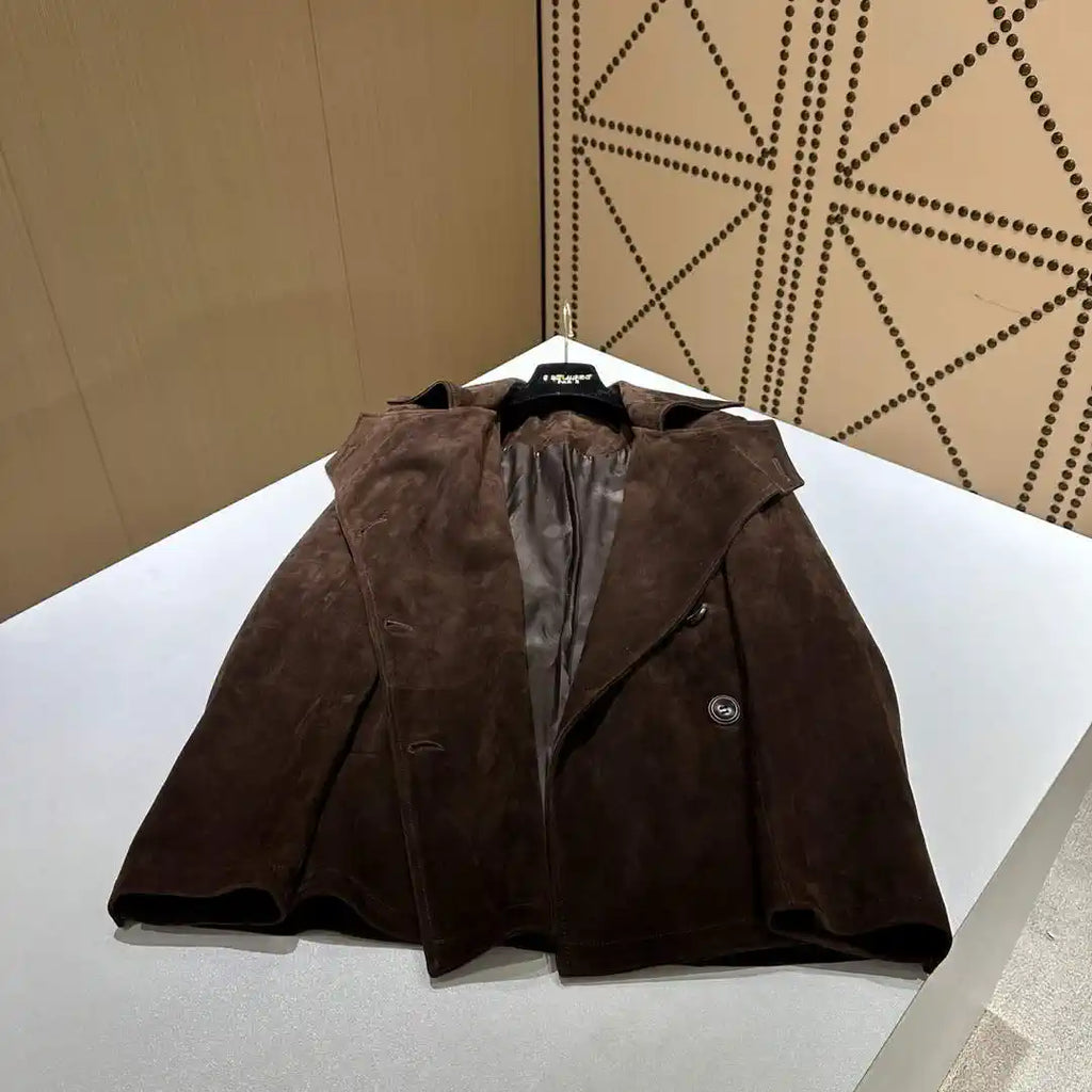 Hermes Women Top-grain suede sheepskin Coat H33386