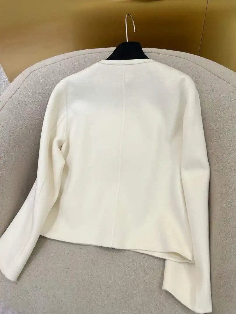 Hermes Women Cashmere and leather embroidery H33361