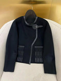 Hermes Women Cashmere and leather embroidery H33363
