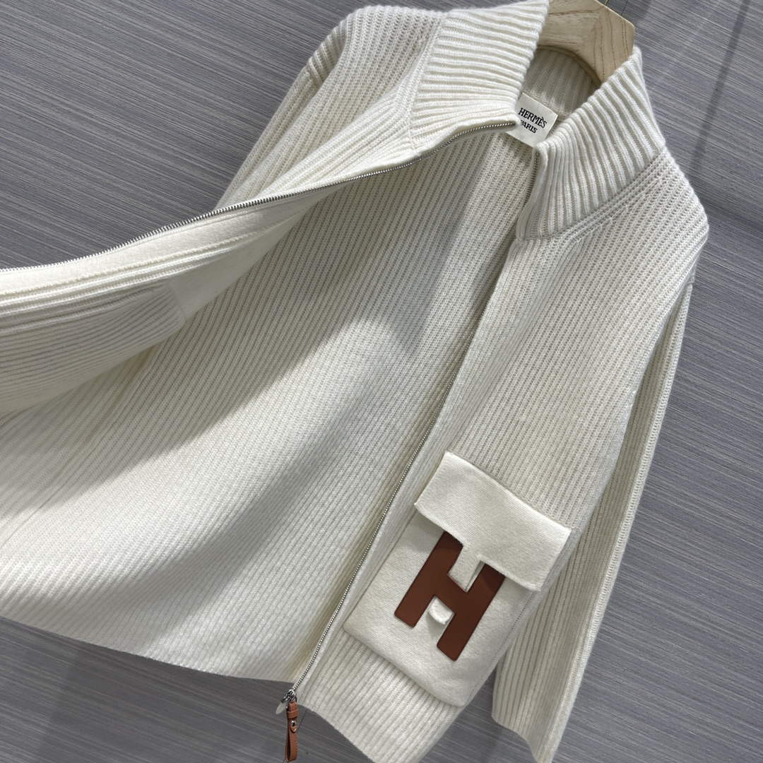 Hermes Women's Fashion Clothing Cashmere Coat H33264