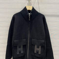 Hermes Women's Fashion Clothing Cashmere Coat H33265 - S - View 1