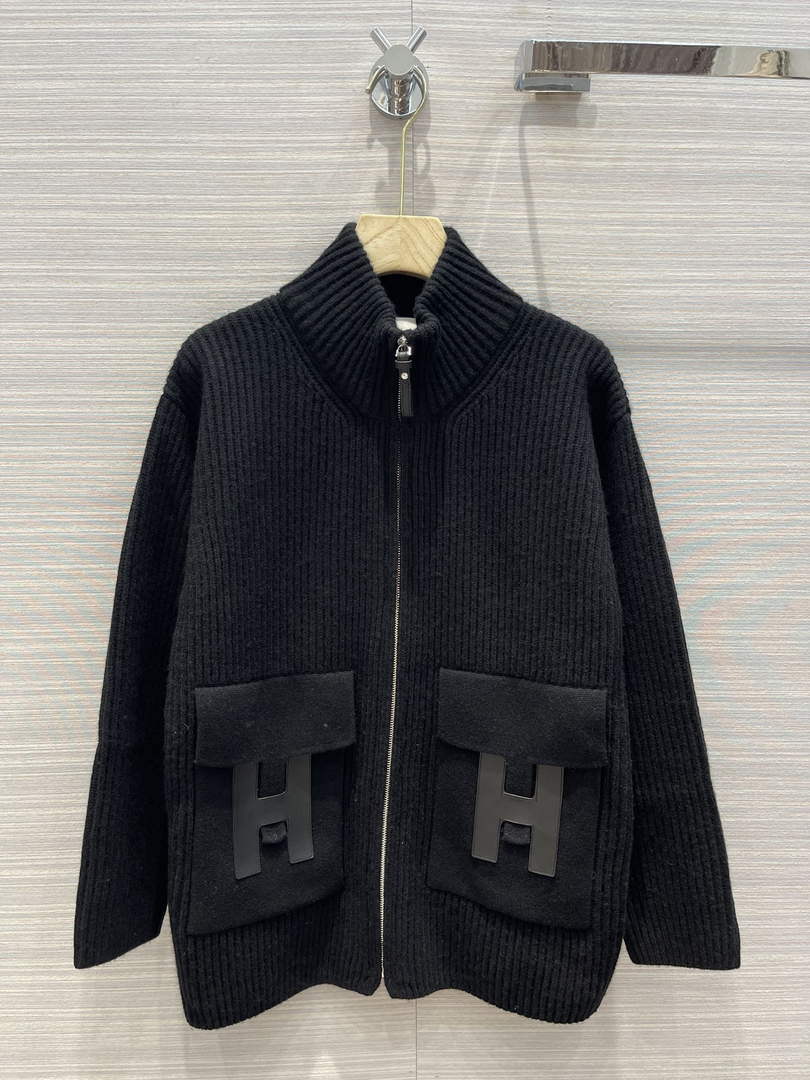 Hermes Women's Fashion Clothing Cashmere Coat H33265