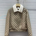 Hermes Women's Fashion Clothing Embossed Leather Jacket H33259 - 36 - View 1