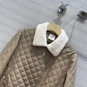 Hermes Women's Fashion Clothing Embossed Leather Jacket H33259 - 36 - View 2