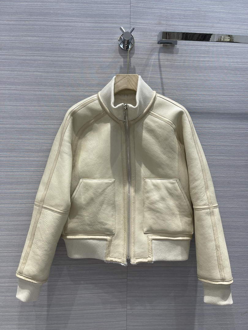 Hermes Women's Fashion Clothing Leather Jacket H33262