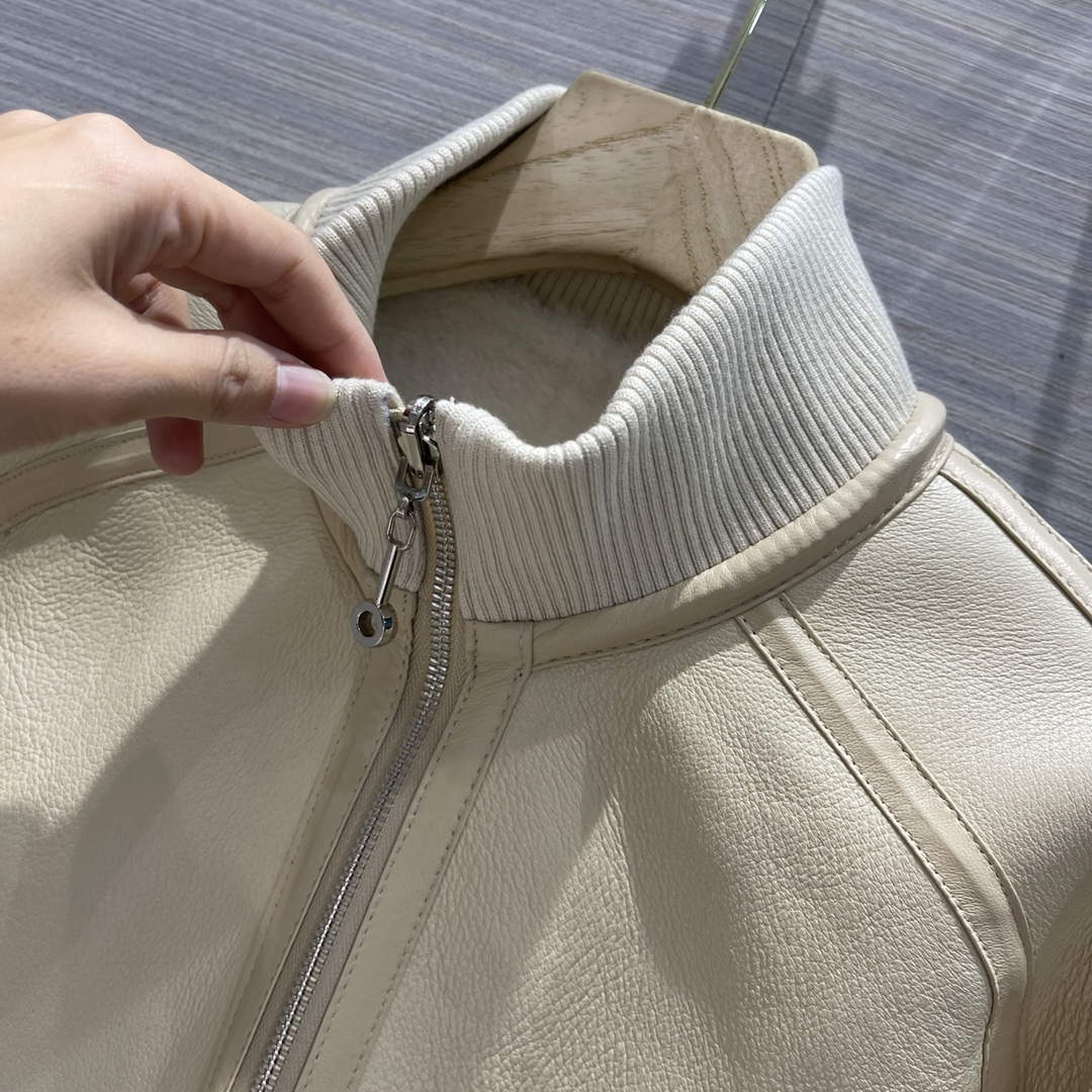 Hermes Women's Fashion Clothing Leather Jacket H33262
