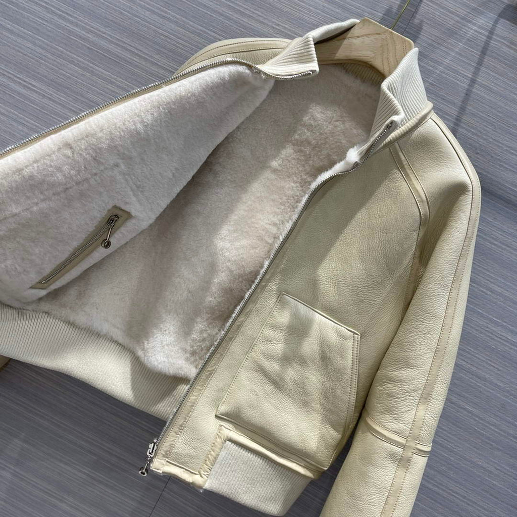 Hermes Women's Fashion Clothing Leather Jacket H33262