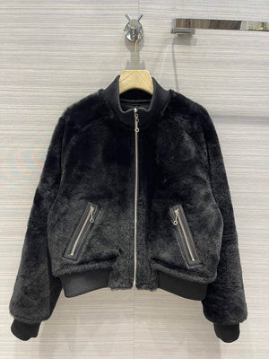 Hermes Women's Fashion Clothing Leather Jacket H33263 - 36 - View 2
