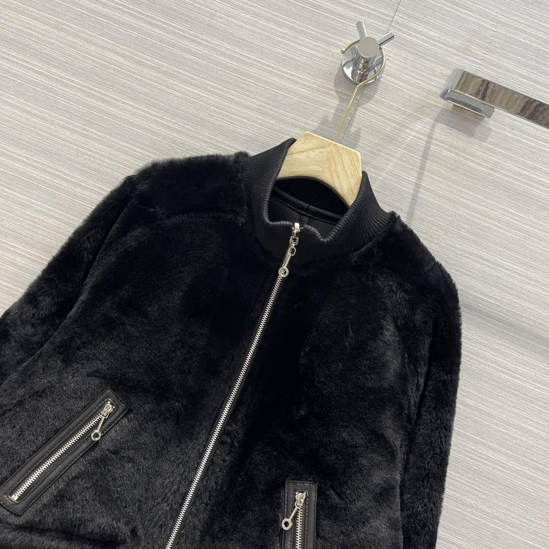 Hermes Women's Fashion Clothing Leather Jacket H33263