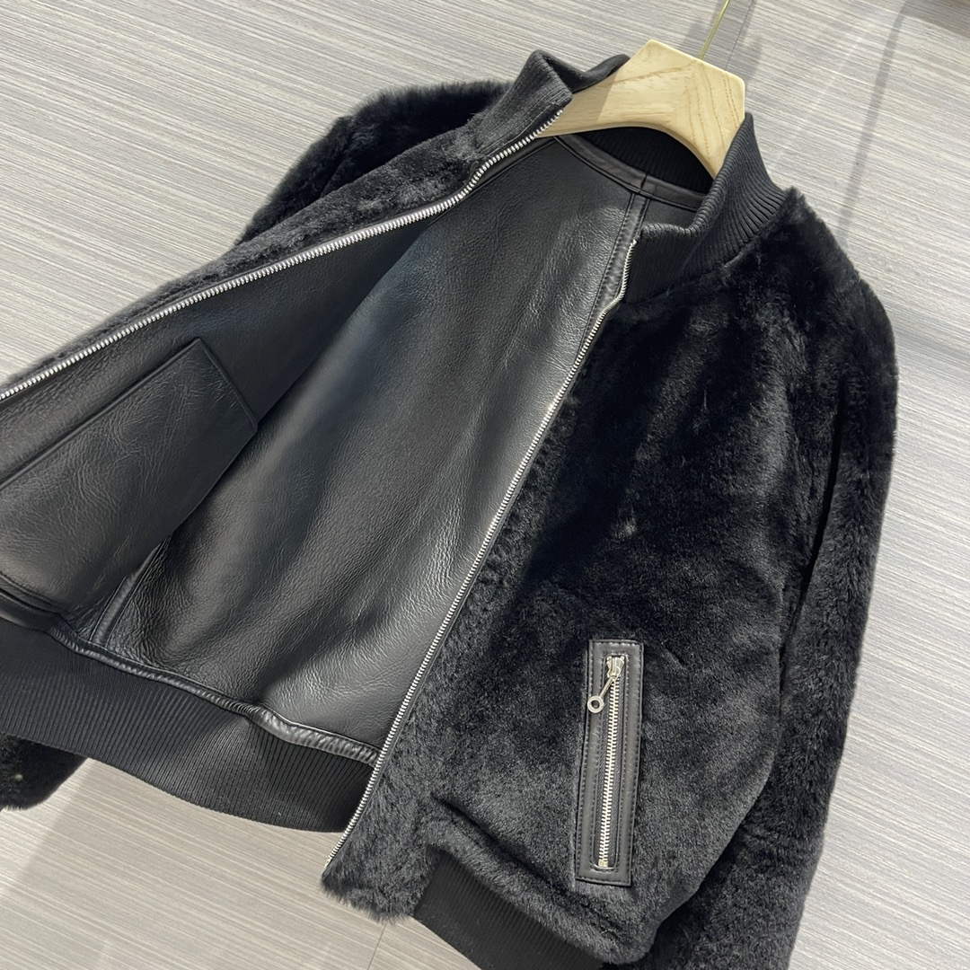 Hermes Women's Fashion Clothing Leather Jacket H33263