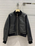 Hermes Women's Fashion Clothing Leather Jacket H33263