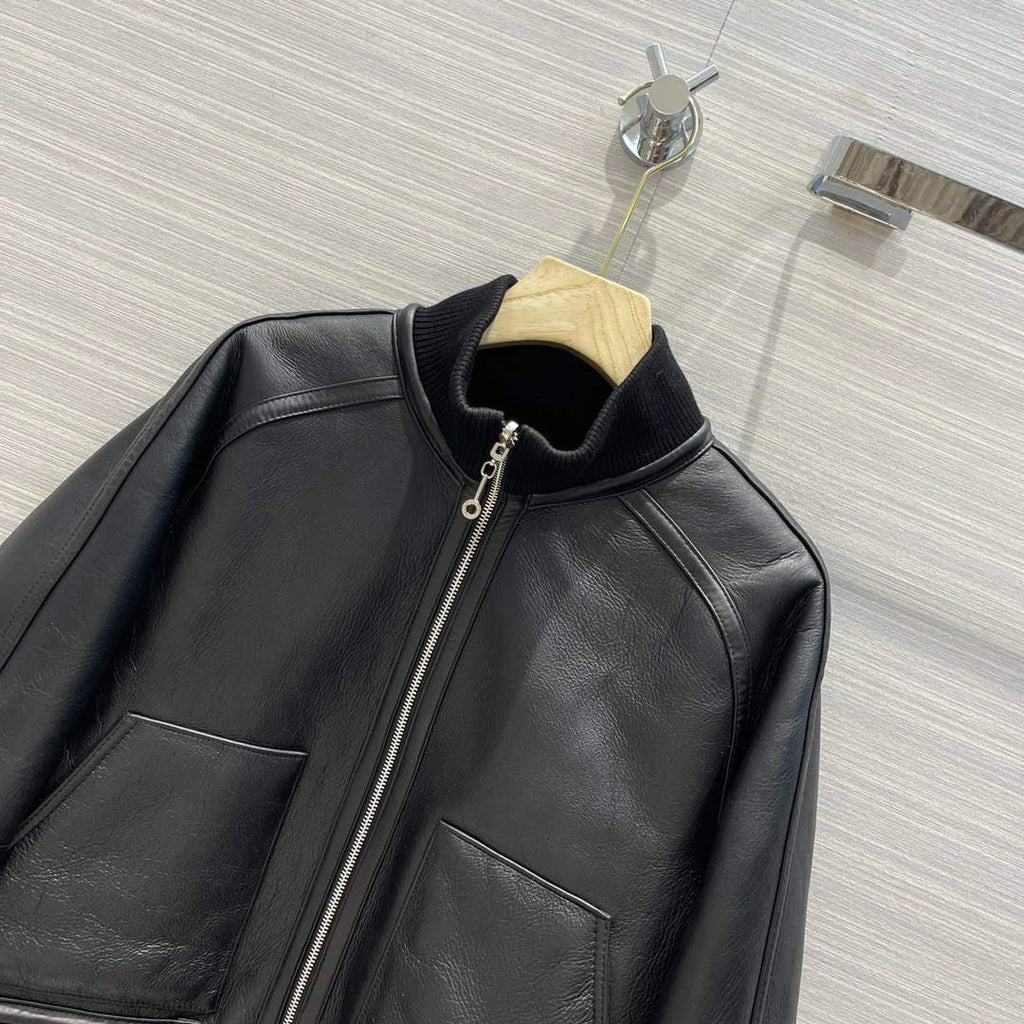 Hermes Women's Fashion Clothing Leather Jacket H33263