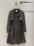 Hermes Women's Fashion Clothing Sheepskin Long Trench Coat H33258