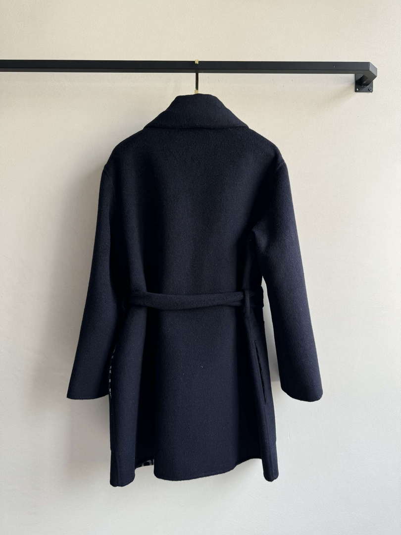 Hermes Women's Fashion Mid-length double-faced wool coat H33421