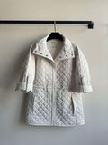 Hermes Women's Fashion Waisted diamond quilted jacket H33422