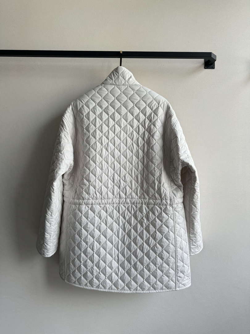Hermes Women's Fashion Waisted diamond quilted jacket H33422