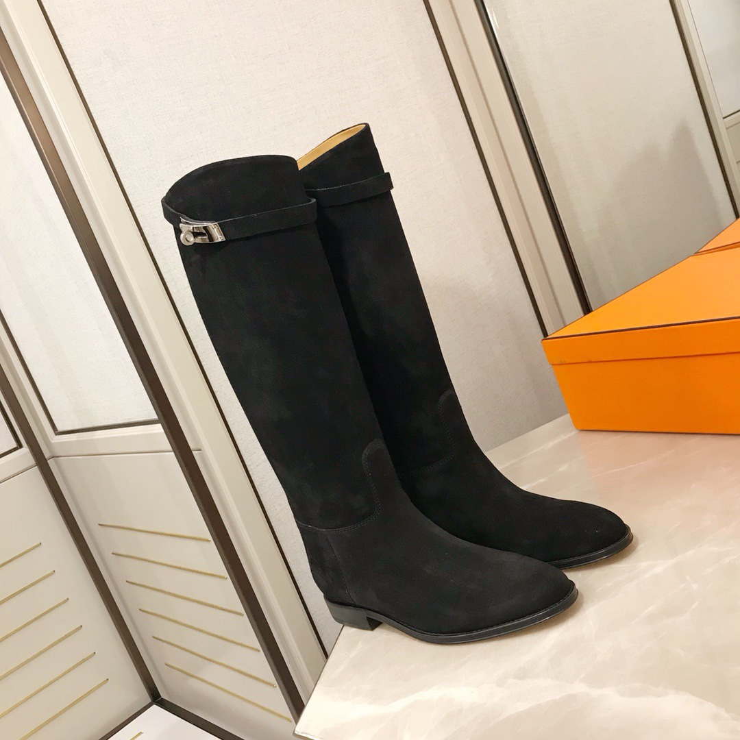 Herm¨¨s Women's  Jumping leather riding boots H042138Zv01340