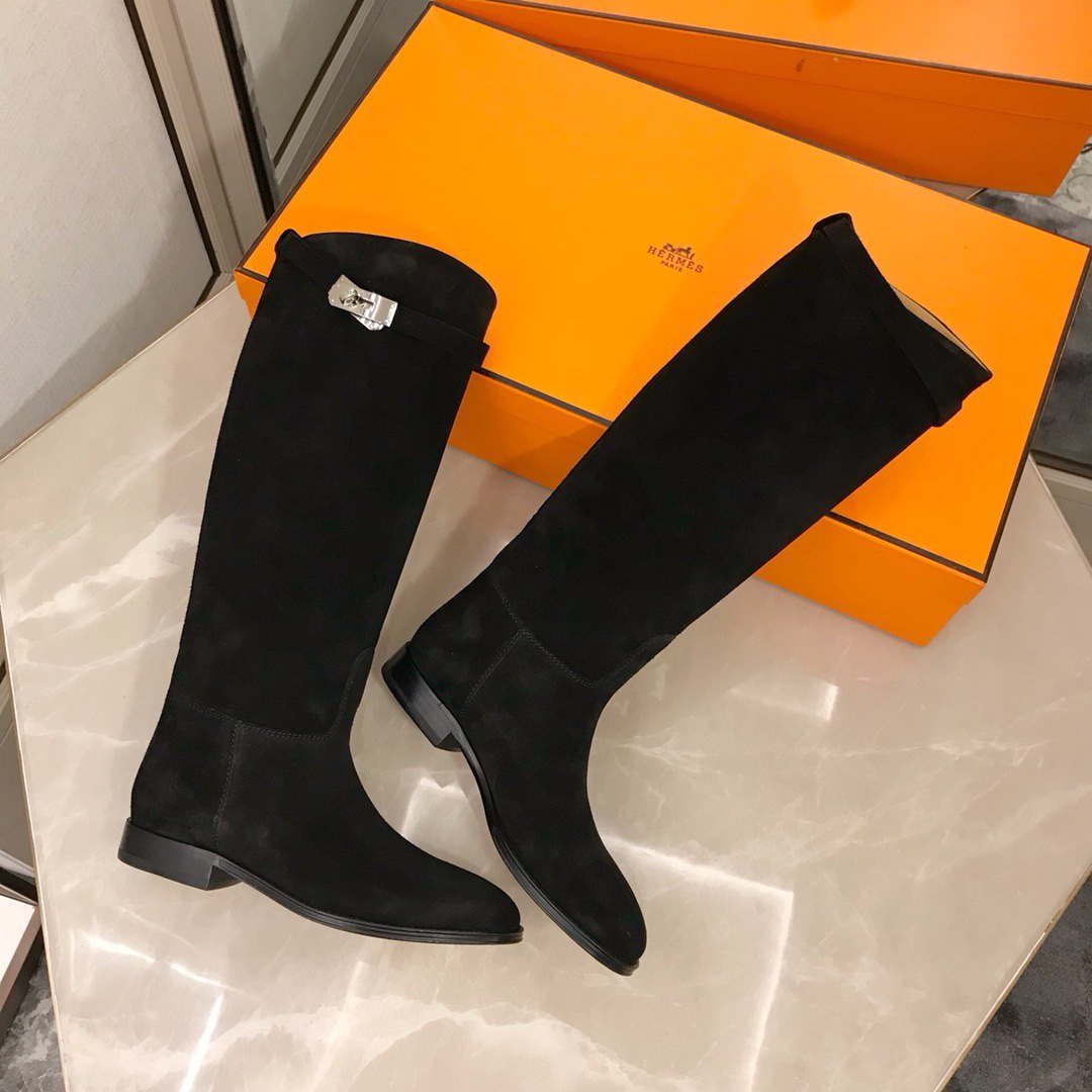 Herm¨¨s Women's  Jumping leather riding boots H042138Zv01340
