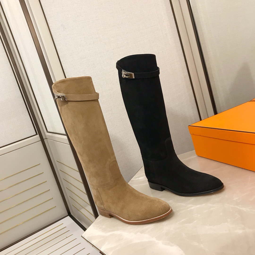 Herm¨¨s Women's  Jumping leather riding boots H042138Zv01340