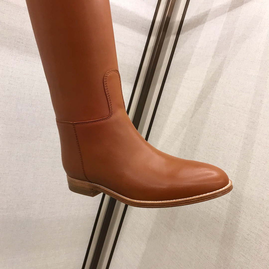 Herm¨¨s Women's Jumping leather riding boots H042138Zv01340 Brown