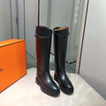 Herm¨¨s Women's Jumping leather riding boots H232032Zv02385 Black
