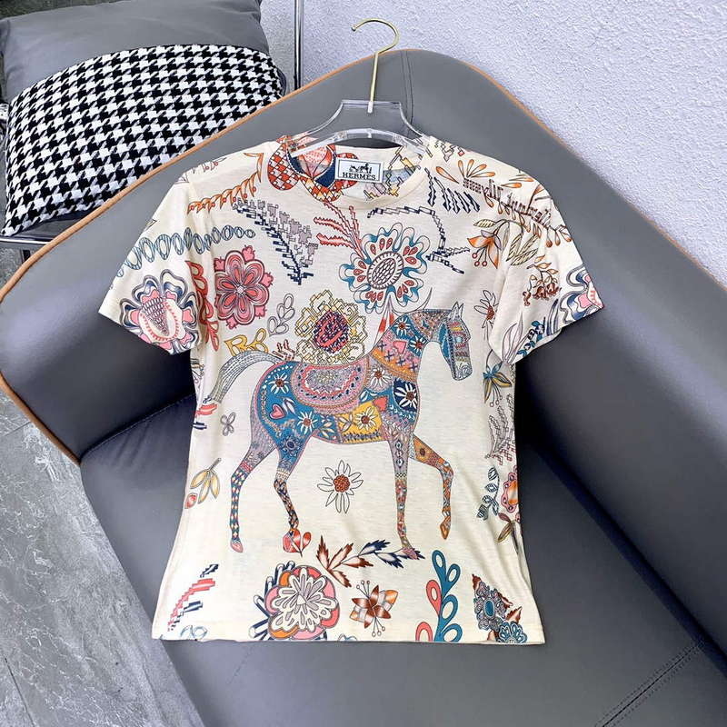Hermes Women's T-shirt Fashion Clothing H77120