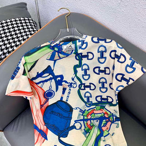 Hermes Women's T-shirt Fashion Clothing H77121 - M - View 2