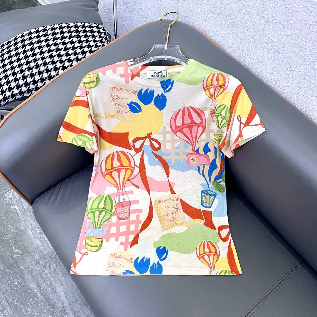 Hermes Women's T-shirt Fashion Clothing H77122