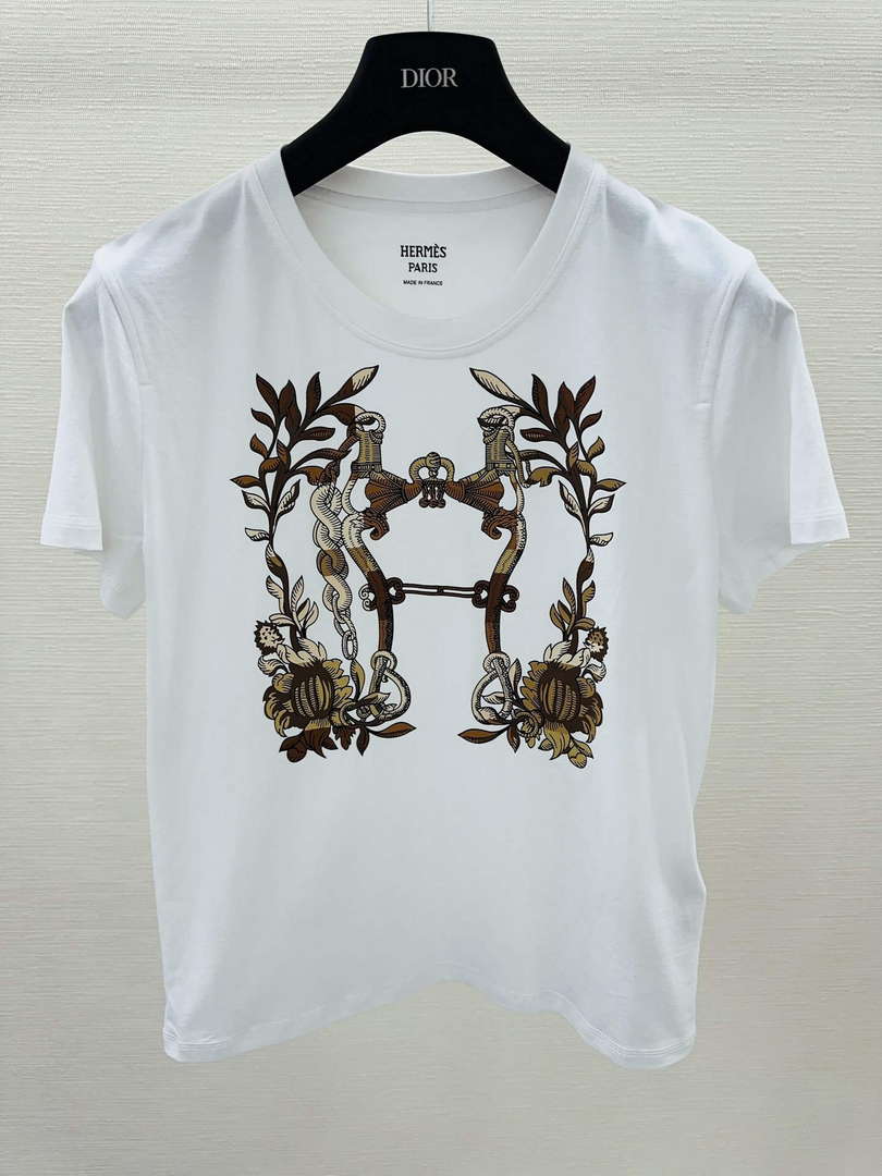 Hermes Women's T-shirt Fashion Clothing H77125