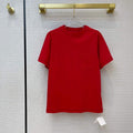 Hermes Women's T-Shirts Polo Designer Clothing 38084 Red - Voguebags