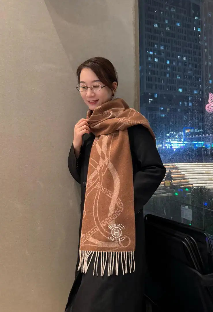 HermesDouble-sided jacquard  Scarves Fashion  Scarf H22855