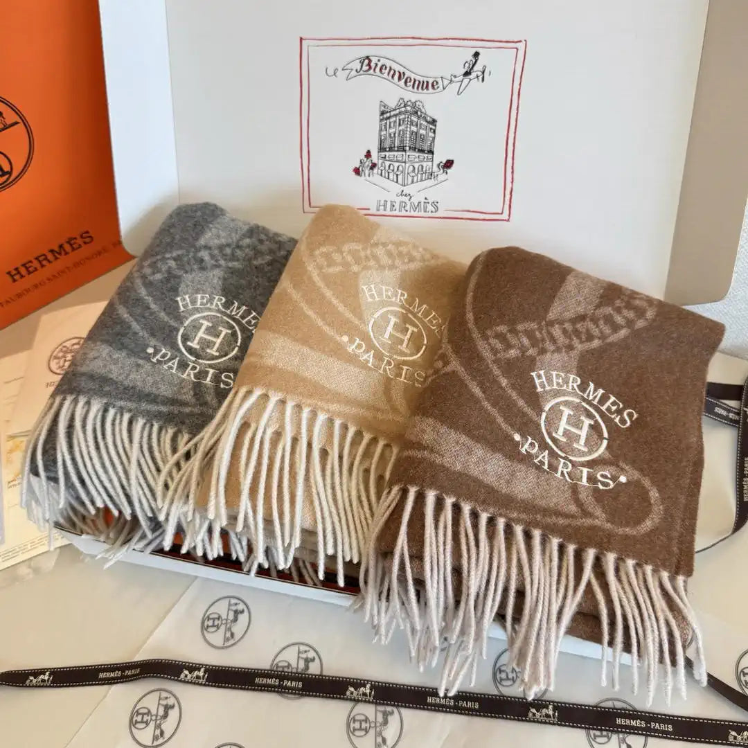 HermesDouble-sided jacquard  Scarves Fashion  Scarf H22855