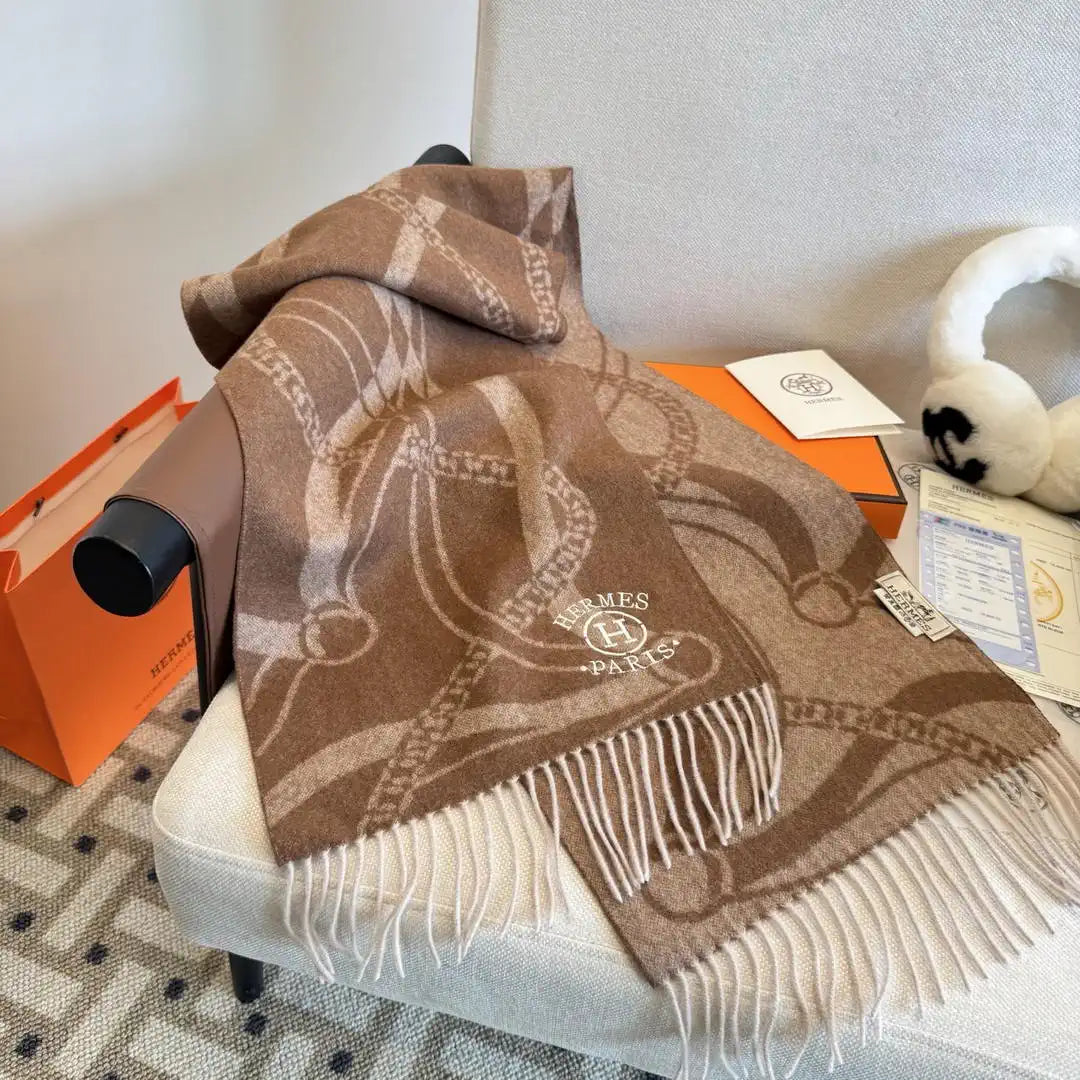HermesDouble-sided jacquard  Scarves Fashion  Scarf H22855