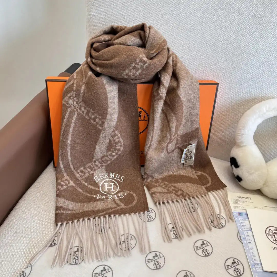 HermesDouble-sided jacquard  Scarves Fashion  Scarf H22855