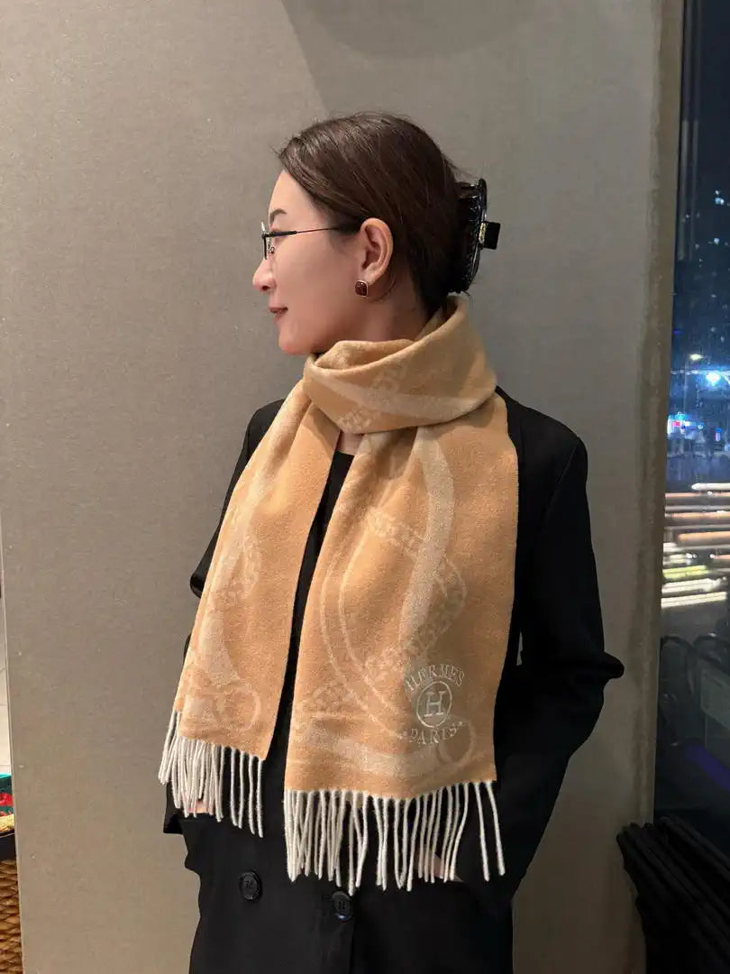 HermesDouble-sided jacquard  Scarves Fashion  Scarf H22857